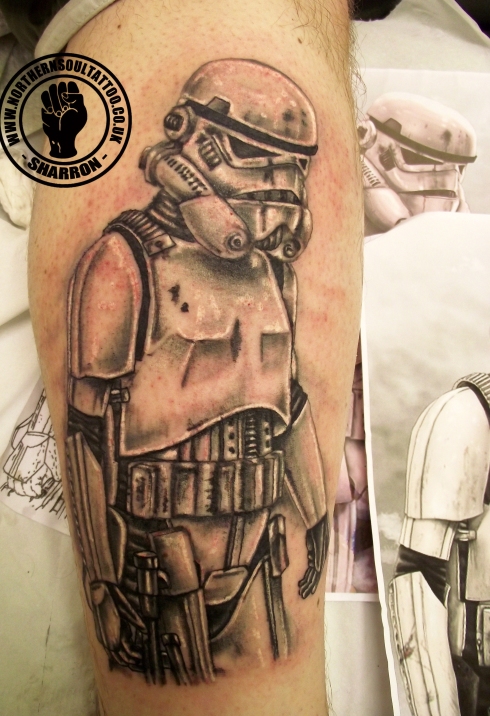 all things Star Wars I finally got to do my first storm trooper tattoo